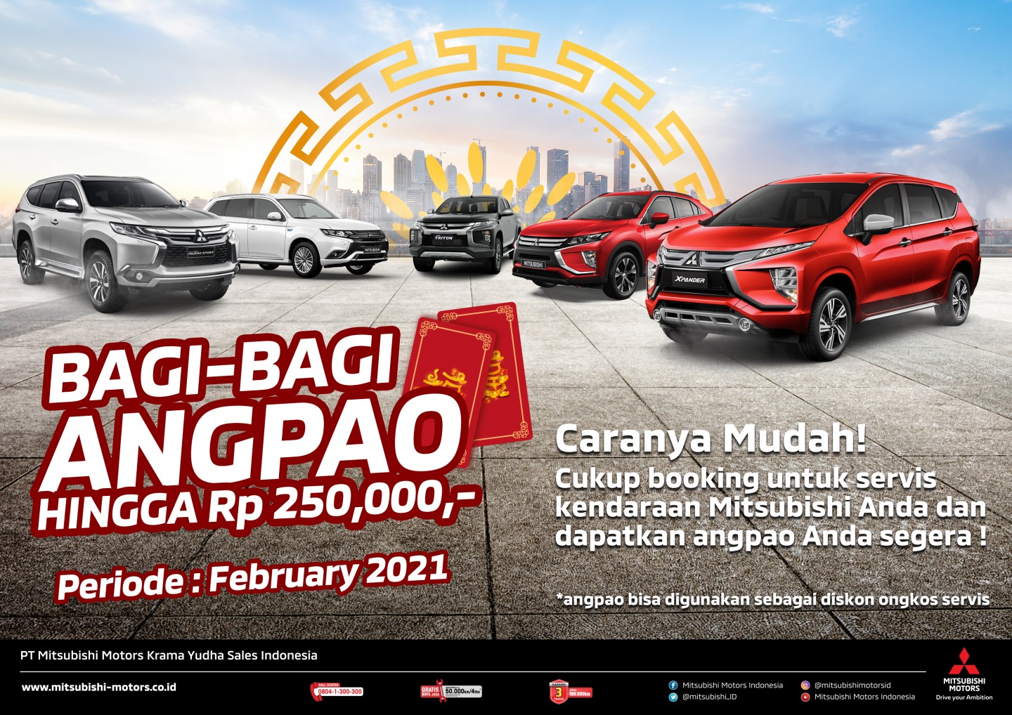 “Mitsubishi Bagi – Bagi Angpao”, Ramaikan Perayaan Hari Raya Imlek Konsumen Mitsubishi di Indonesia