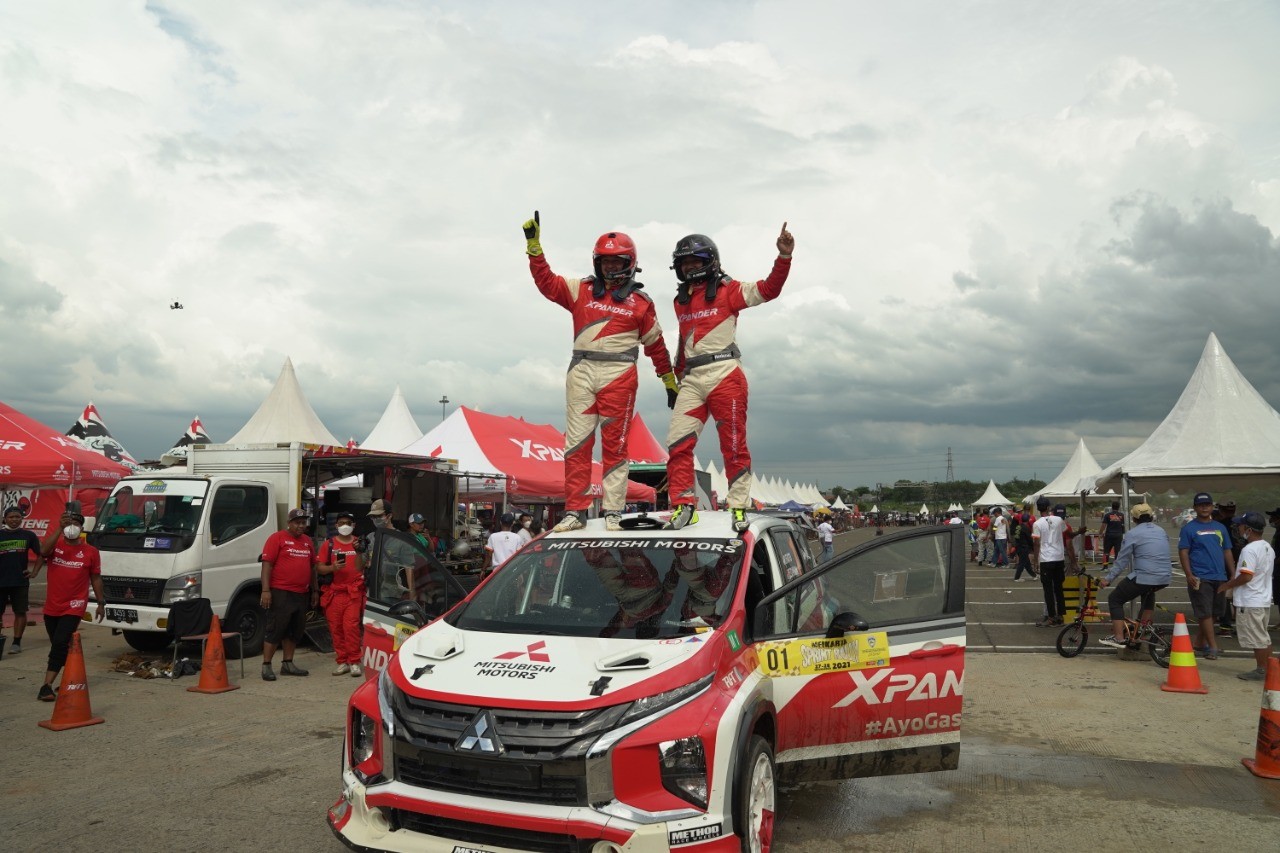 Mitsubishi Xpander AP4 Sukses Bawa Rifat Sungkar Juara Nasional Sprint Reli 2021