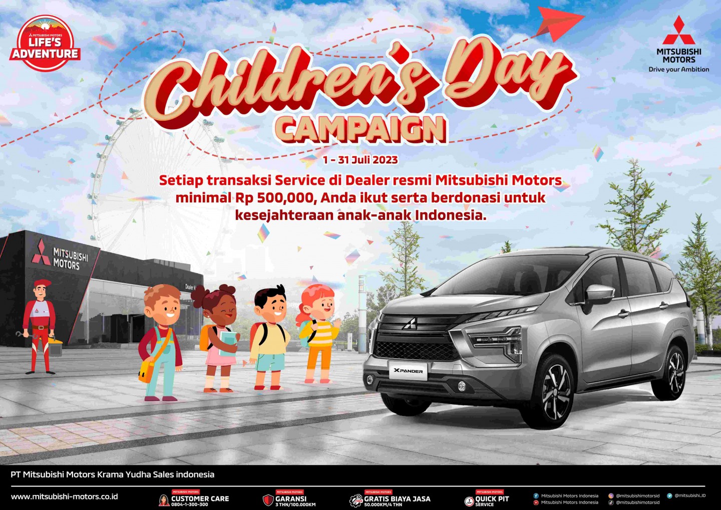 MMKSI Lanjutkan Dukungan Terhadap Perkembangan  Anak Melalui Kampanye Mitsubishi Motors Peduli Anak Indonesia