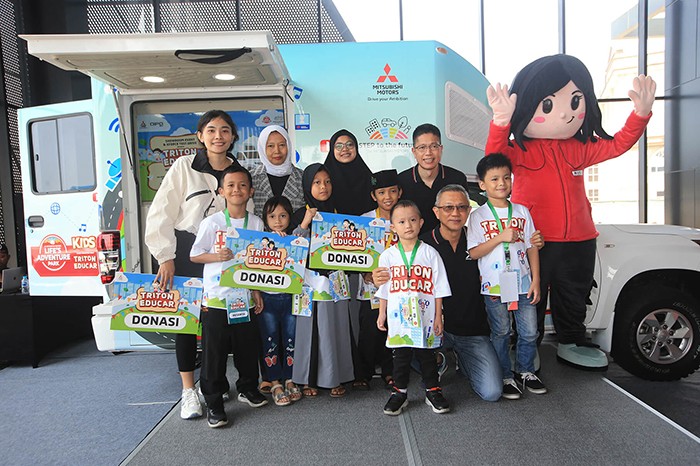 Mitsubishi TRITON EDUCAR berakhir pekan bersama anak-anak