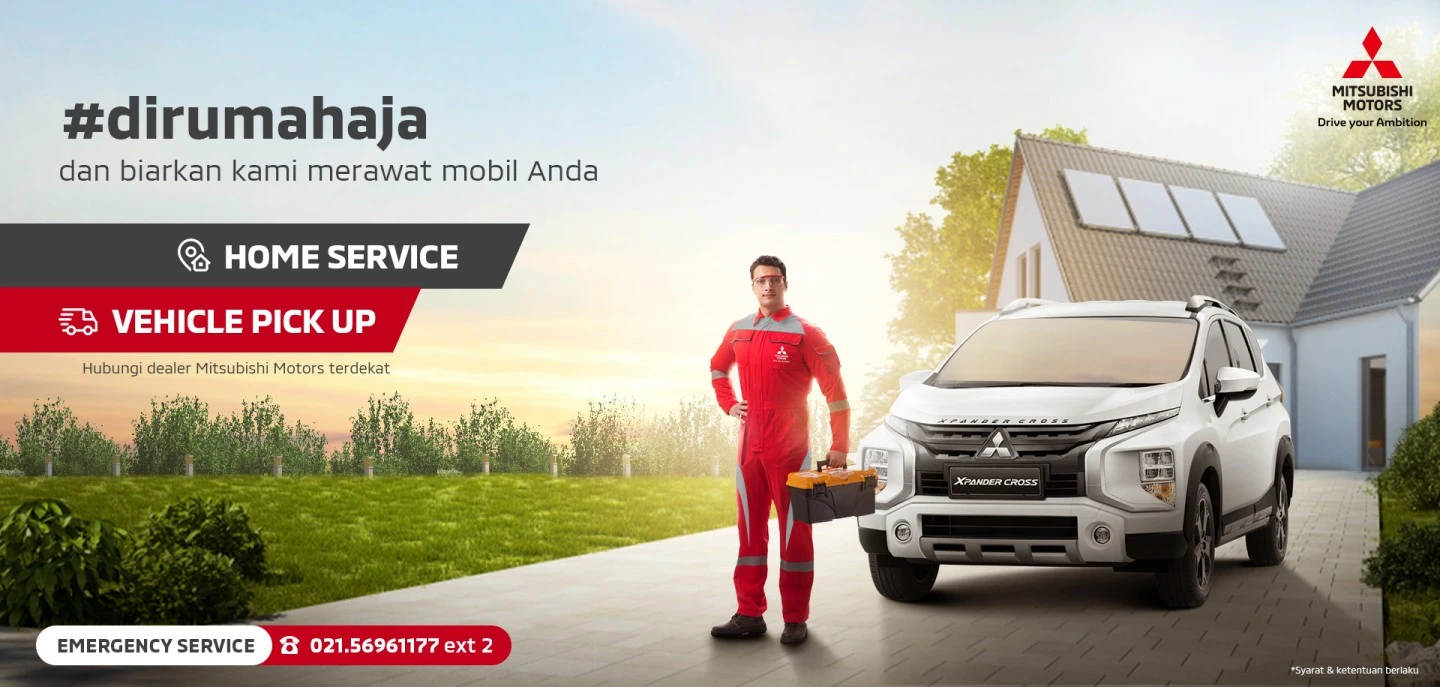 #DiRUmahAja dan Manfaatkan Layanan Home Service Mitsubishi Motors