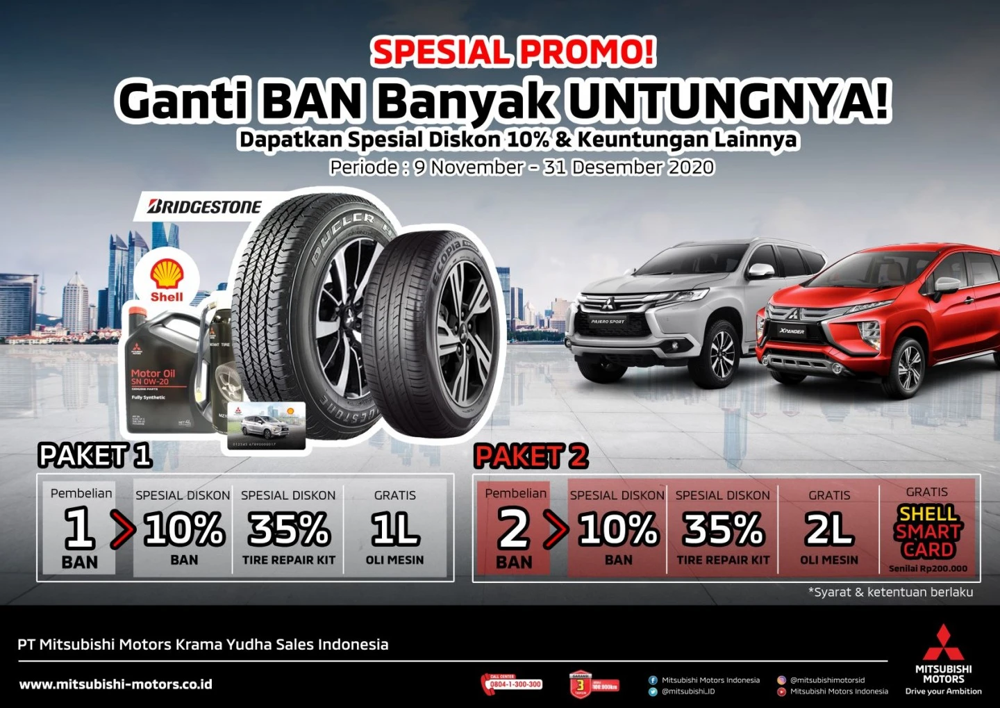 Permudah Konsumen Mendapatkan Layanan Purnajual Khas Mitsubishi ONE, MMKSI Selenggarakan Tire Campaign