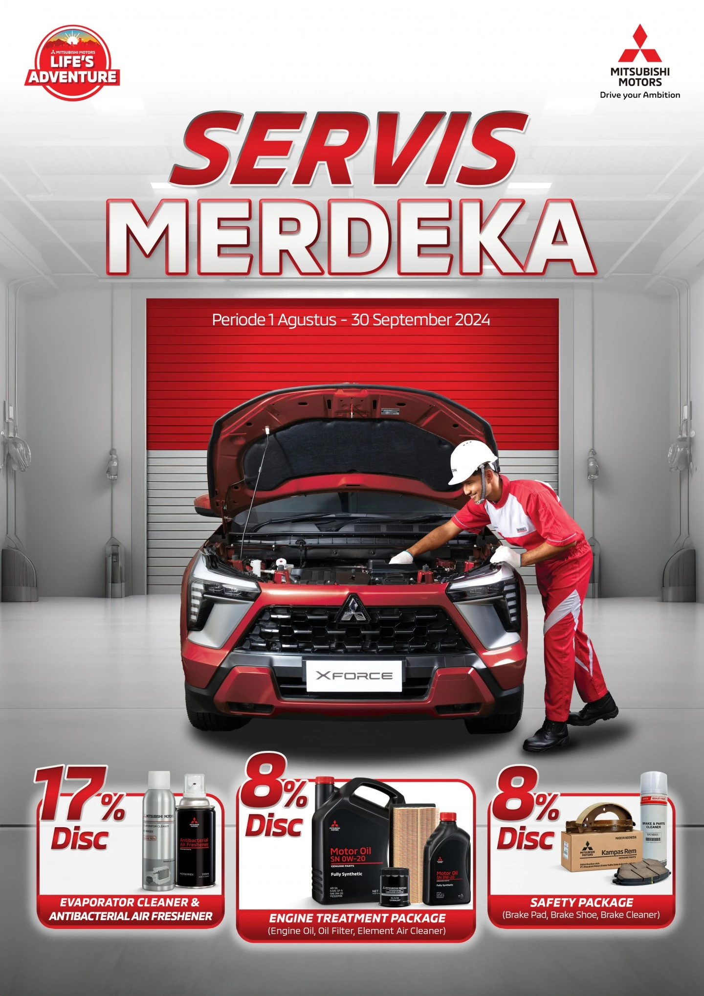 Rayakan Bulan Kemerdekaan Indonesia dengan Memanfaatkan Program Menarik untuk Perawatan Kendaraan Mitsubishi Motors