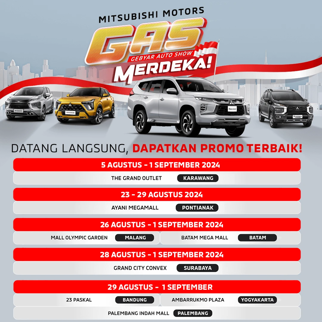 Jadwal Pameran Mitsubishi Motors Agustus 2024