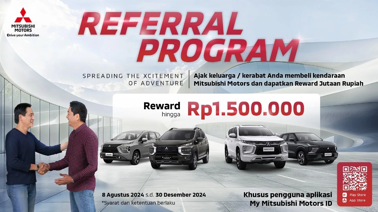 Rekomendasikan Mobil Mitsubishi Motor, Langsung Dapat Hadiah!