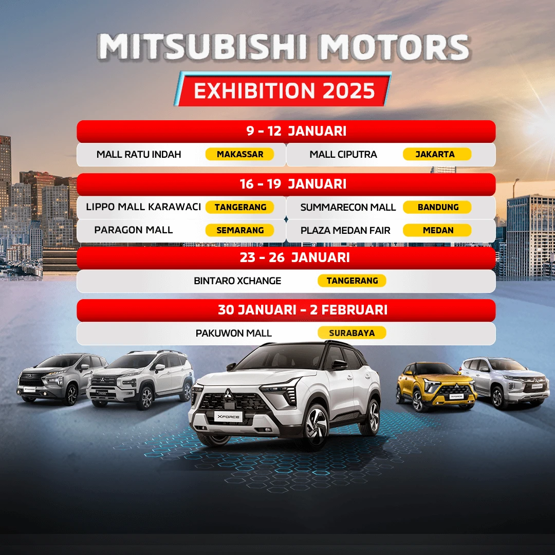 Jadwal Pameran Mitsubishi Motors Januari 2025